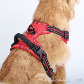 Customized Adjustable Nylon Reflective Dog Harness